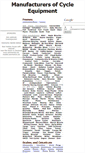 Mobile Screenshot of cycleequipment.freelinuxhost.com